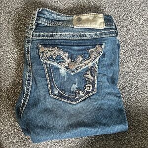 Silver Jeans Blue Denim with Embellished Pocket